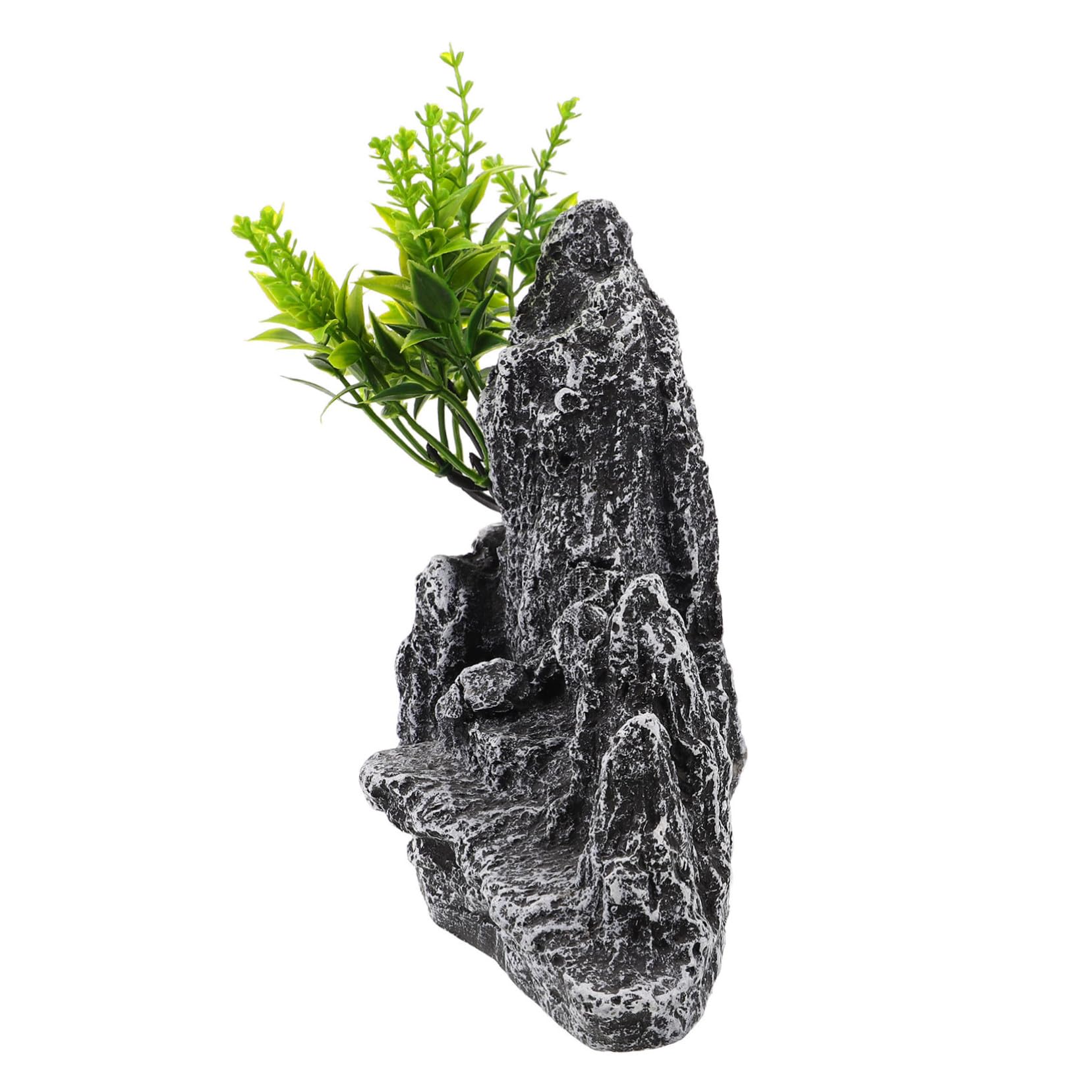 Decoración Acuario Piedra Artificial Realista Montaña Simulada Miniatura para Paisajismo Tanque Peces Pequeño Diseño Compacto