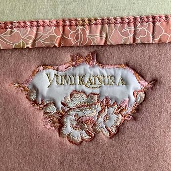 YUMI KATSURA 　掛毛布　敷毛布　ウールタッチジャガード織　シングル YUMI KATSURA 掛毛布 敷毛布 ウールタッチジャガード織 シングル