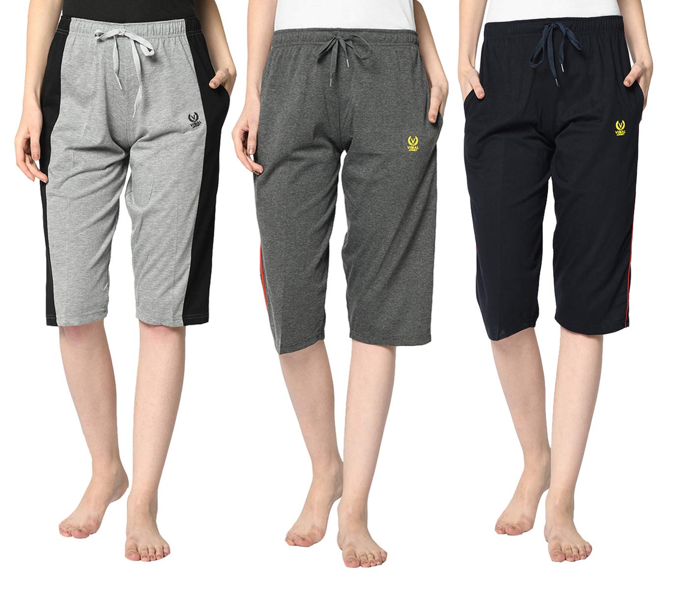 mack jonney Regular Fit Women Capris(Pack of 3-MACK632207)-picture-24