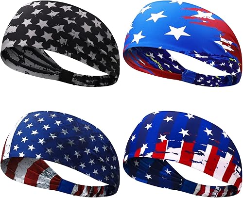 Miniatura 12 de Obacle Diademas para hombres y mujeres, bandas para el sudor, antideslizantes, transpirables, duraderas, para deportes al aire libre, entrenamiento