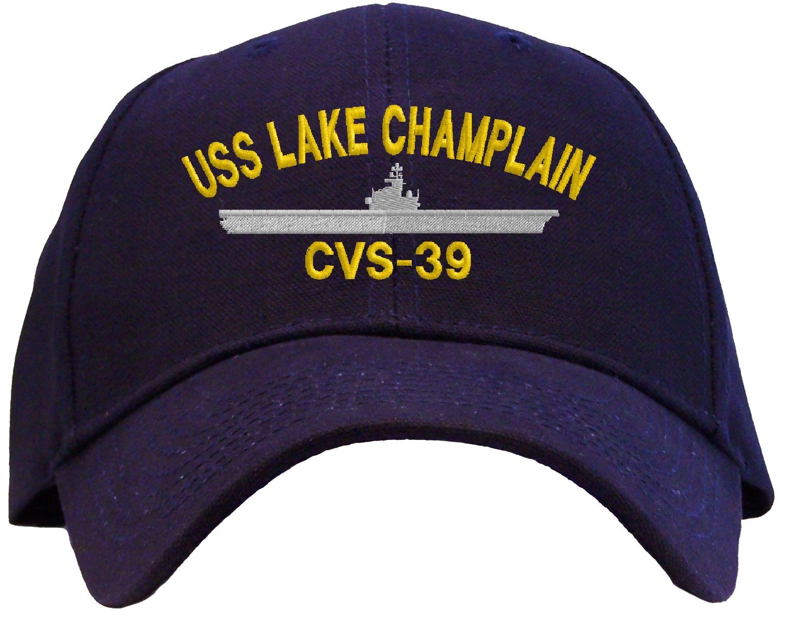 USS Lake Champlain CVS-39 Baseball - Navy Blue