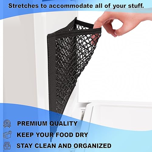 Vista 5 de NATIKON Bolsa de red de almacenamiento más fresca de nailon de alta capacidad para enfriadores, 2