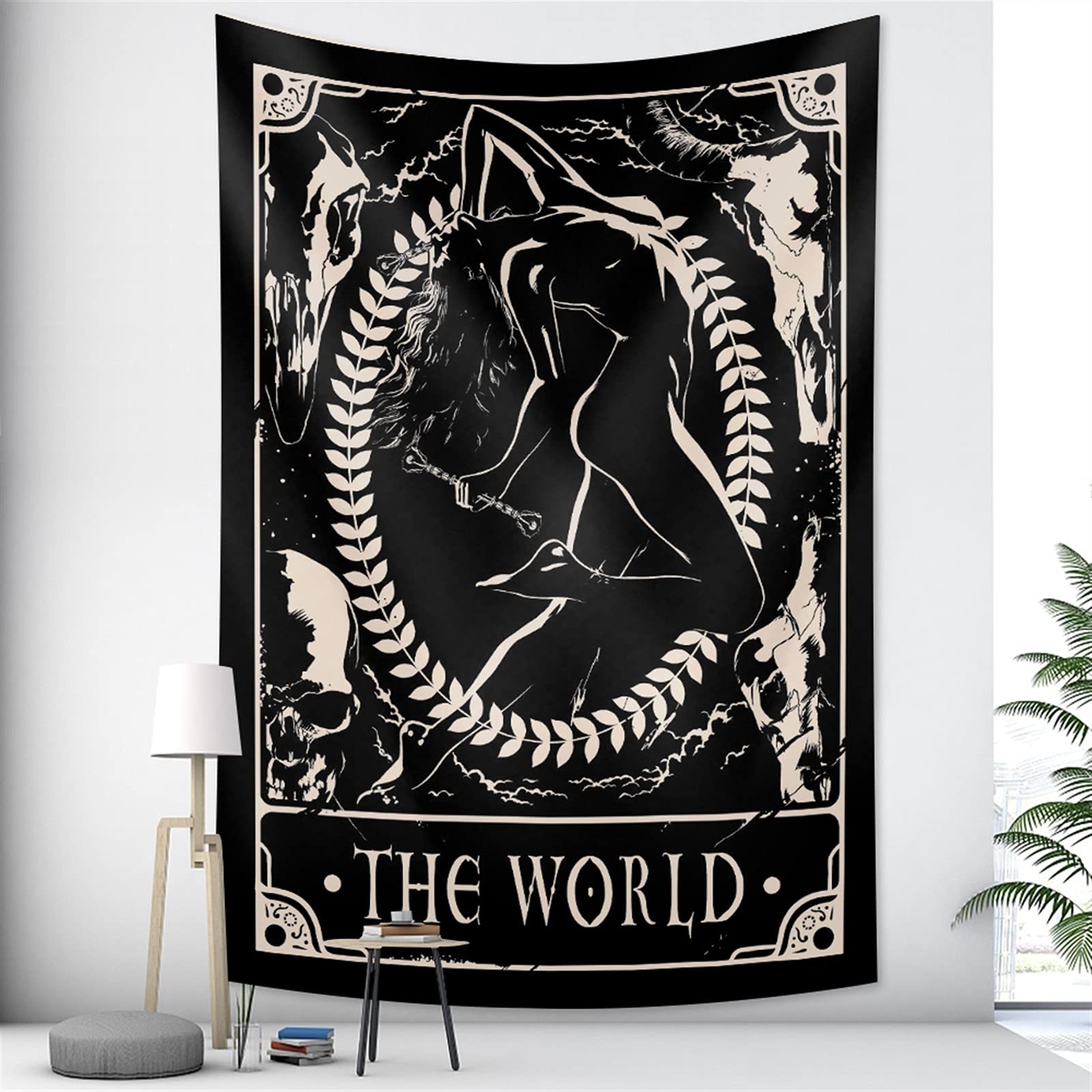 Tapiz De Pared Tarot Tapiz De Mandala Tapiz Adivinación Decoraciones para Colgar Pared Tapiz Místico Psicodélico para Dormitorio Dormitorio (Color : A12, Size : 200x150cm)