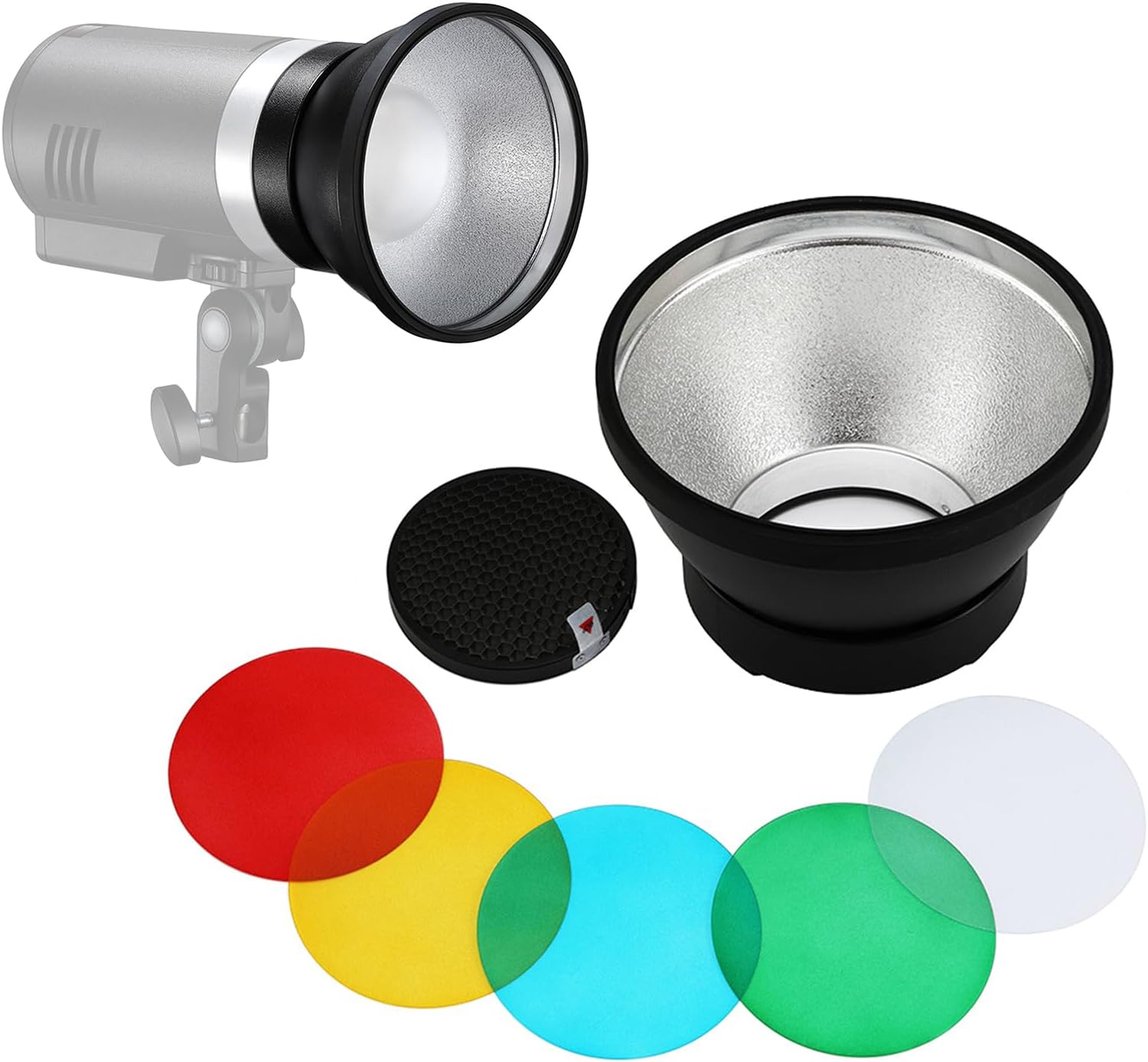 Flashing Modifier Light Diffuser with 5Color and Grids for AD300Pro Flashing for Enhances Photo Color Filter Set