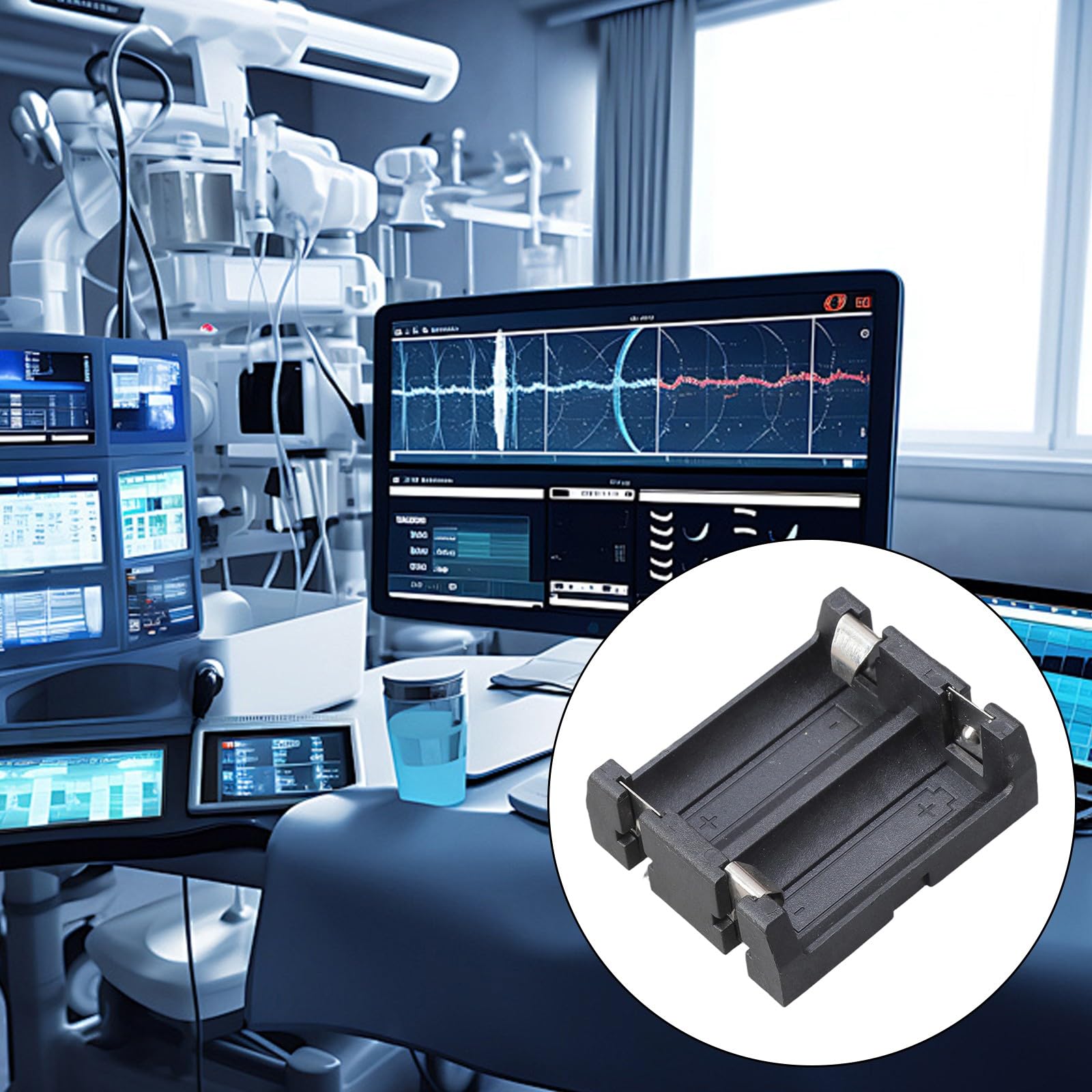 KAHDGSS CR123A 16340 Battery Storage Case LIR123A Battery Storage Box Flame Retardant Pin Type for Small Appliances