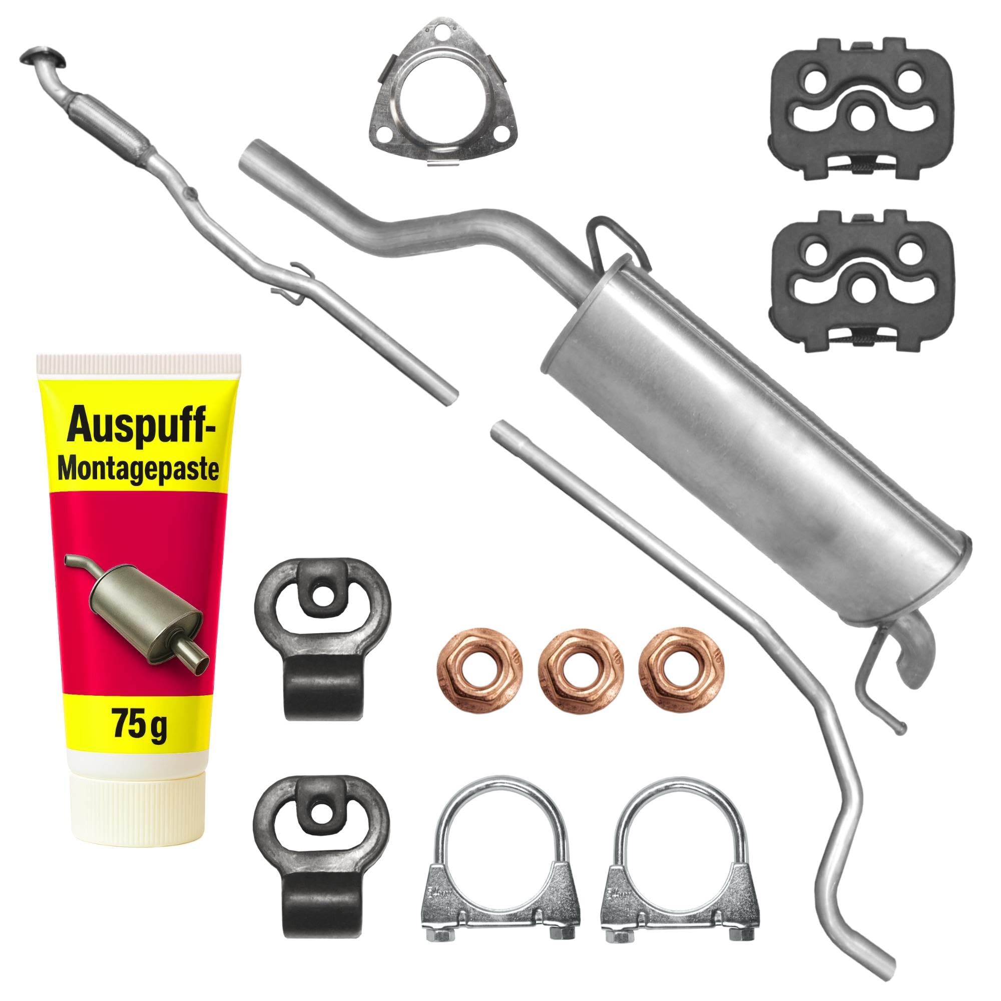EDEX Auspuff für Opel Corsa 4 IV D 2006-2014