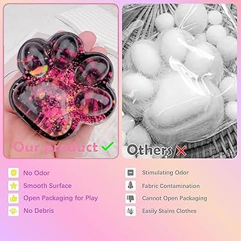 8 Katzenpfoten-Squeeze Spielzeuge - Anti-Stress Knetspaß Für Groß & Klein