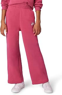 Nike Girls' Sportswear Club Fleece Wide-Leg Pants