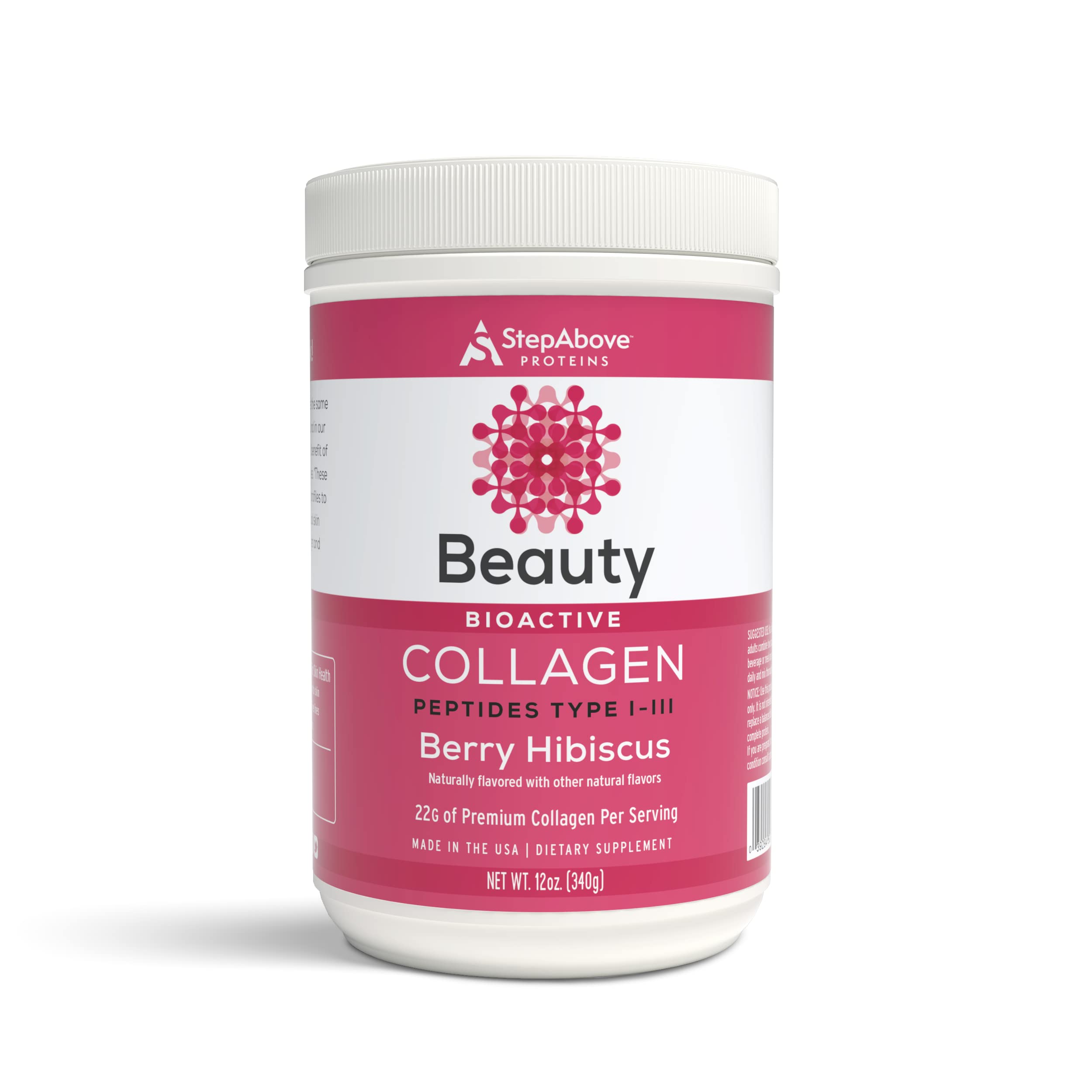 Beauty Collagen Peptides Berry Hibiscus 12 Oz