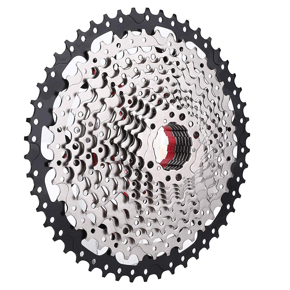 Demeras 9s/10s/11s/12s Speed Bike Cassette Ruota Libera Cassetta pignone Accessori per la Sostituzione di Biciclette per Bici da Strada 32/36/42/46T(12S 11-50T)