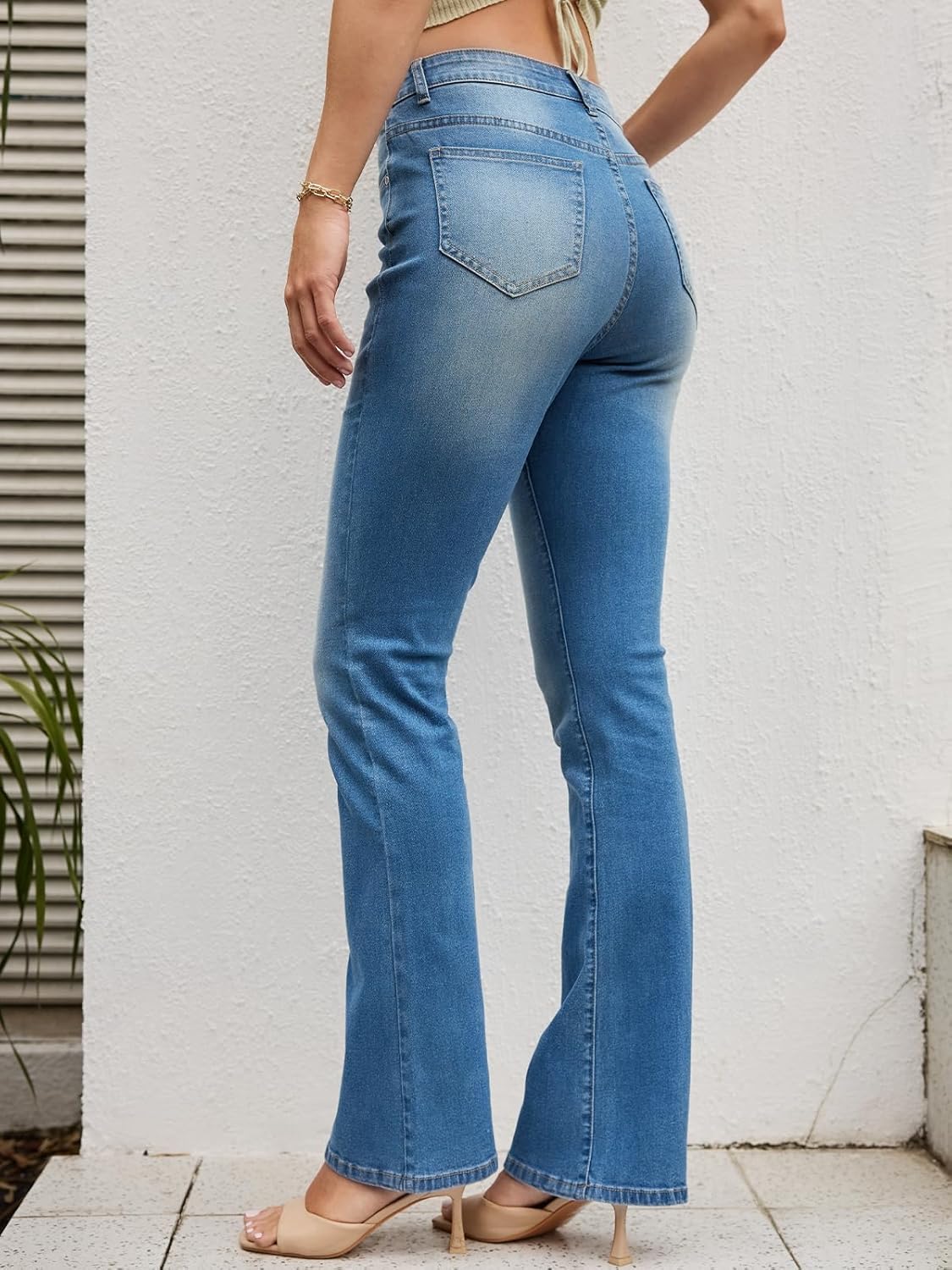 Stretchy Bootcut Jeans for Women High Waisted Jeans for Women with Pockets (Regular) - Image 3