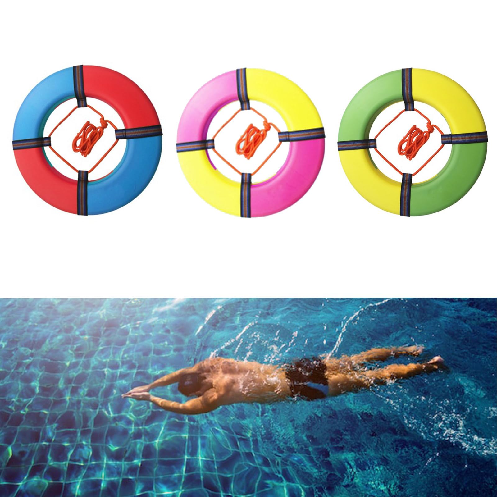 Anelli salvavita gonfiabili per bambini, in schiuma, attrezzatura di sicurezza per il nuoto, dispositivo di galleggiamento in schiuma duratura