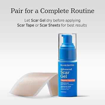 Nuvadermis Scar Sheets & Tape Bundle - 60-Day Supply for Comprehensive Scar Treatment