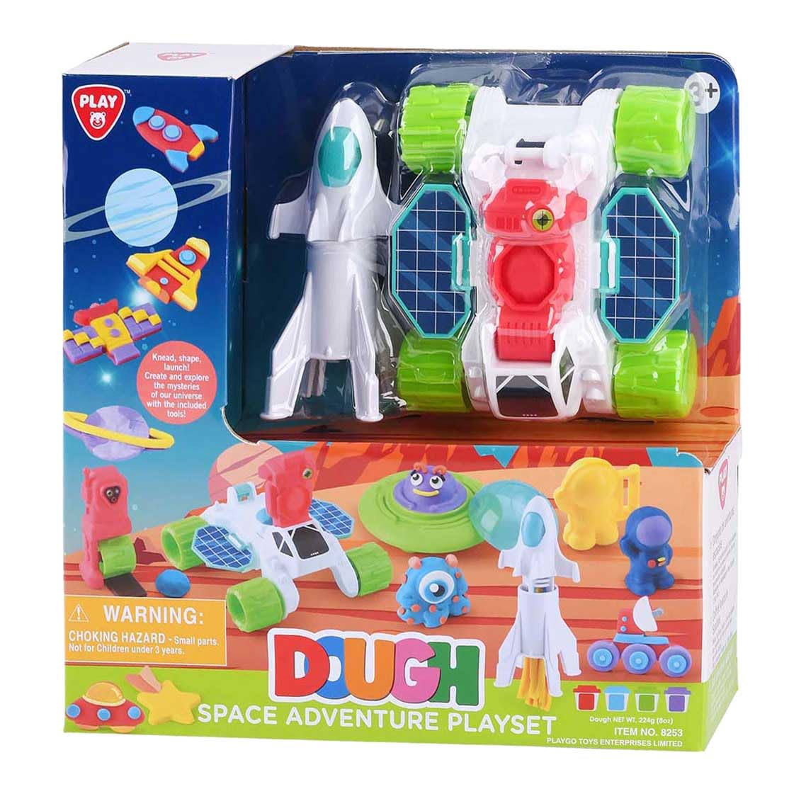 Playgo Plastilina giocattolo per sala avventura con 4 vasini in plastilina