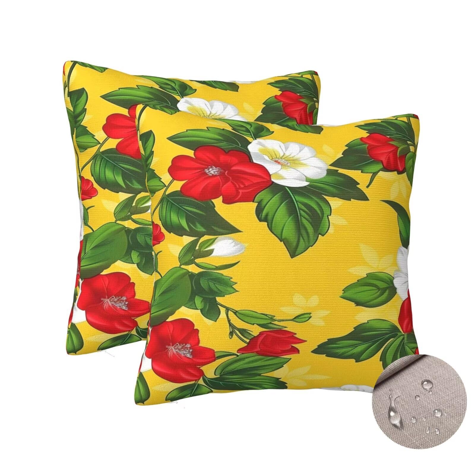 Housses de coussin extérieur imperméable 70x70 cm pour rénover et protéger un grand canapé