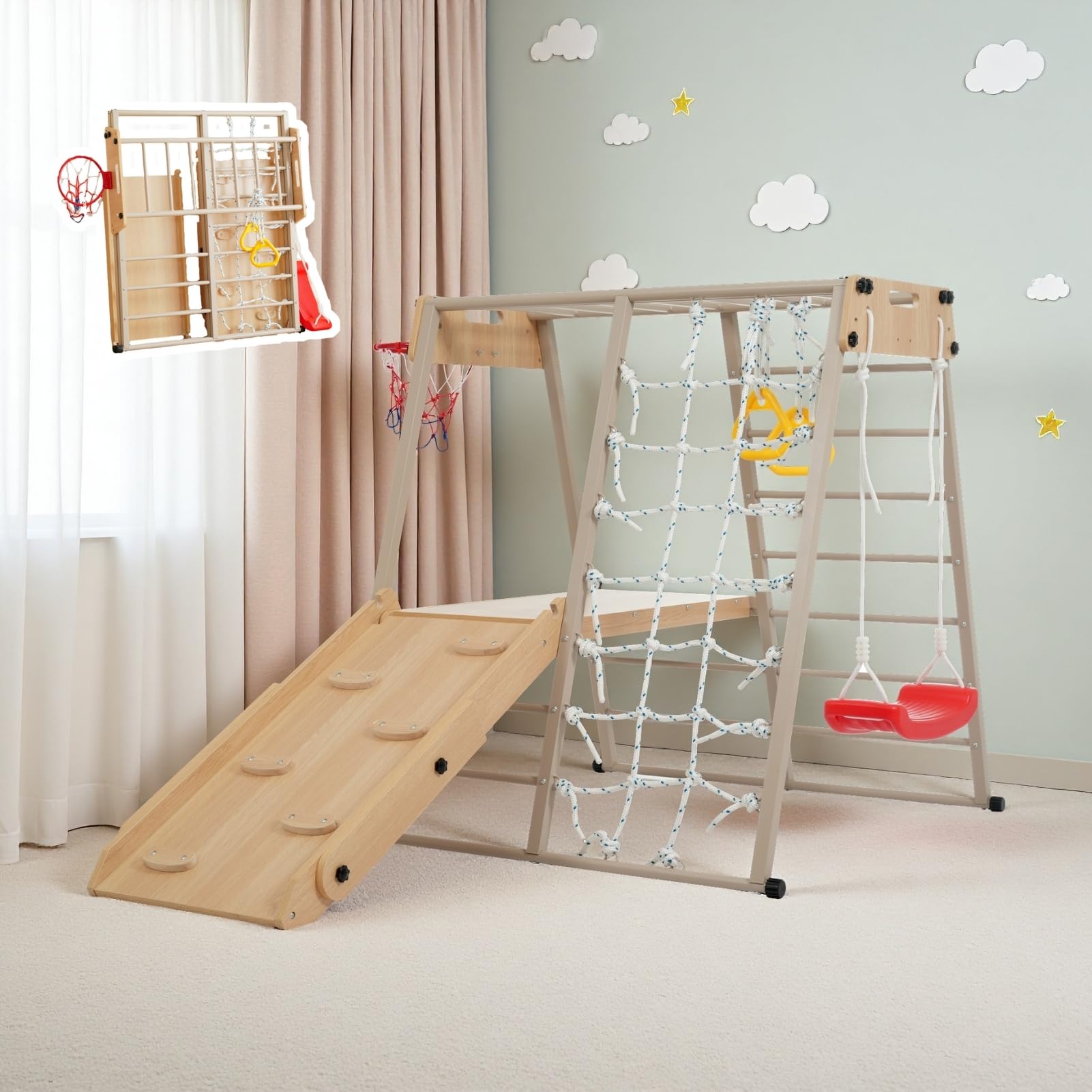 Amazon.co.jp: Harper & Bright Designs ジャングルジム 大型 9in1
