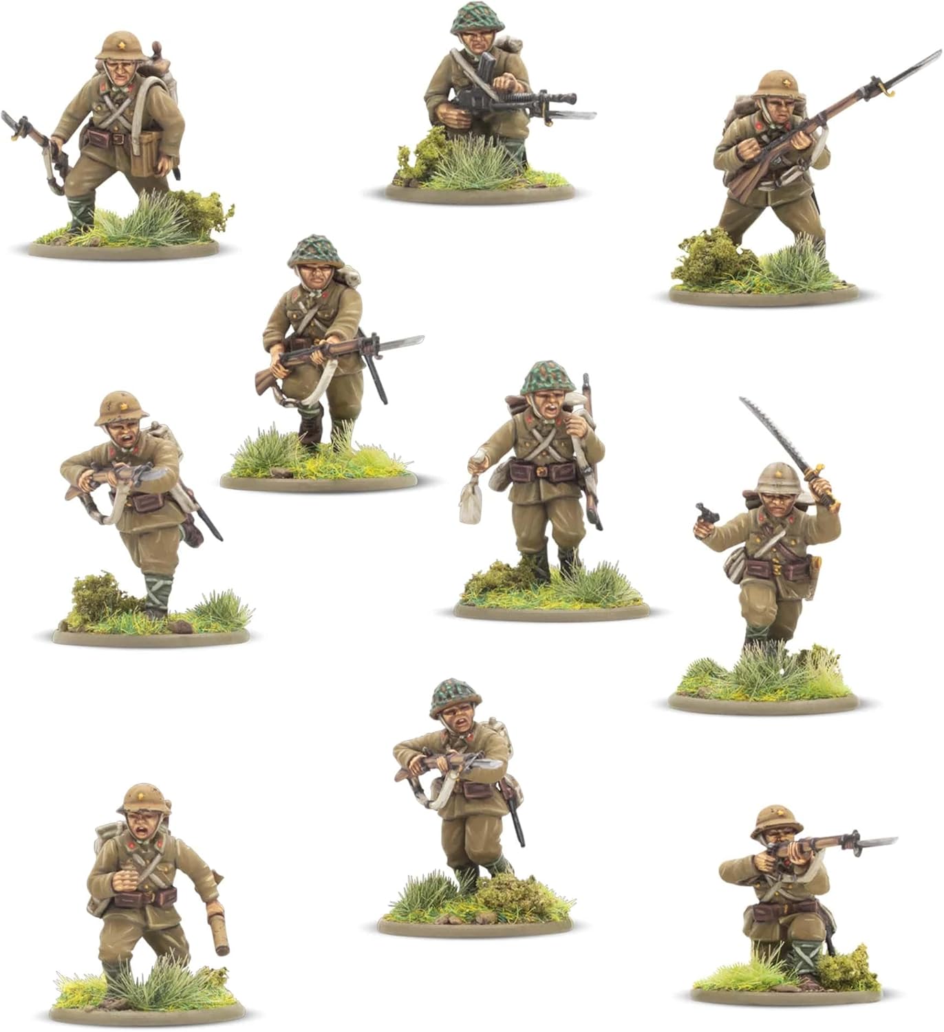 Warlord Games Japanese Army Infantry Platoon - 28mm Scale Plastic Miniatures for Bolt Action Highly Detailed World War 2 Miniatures