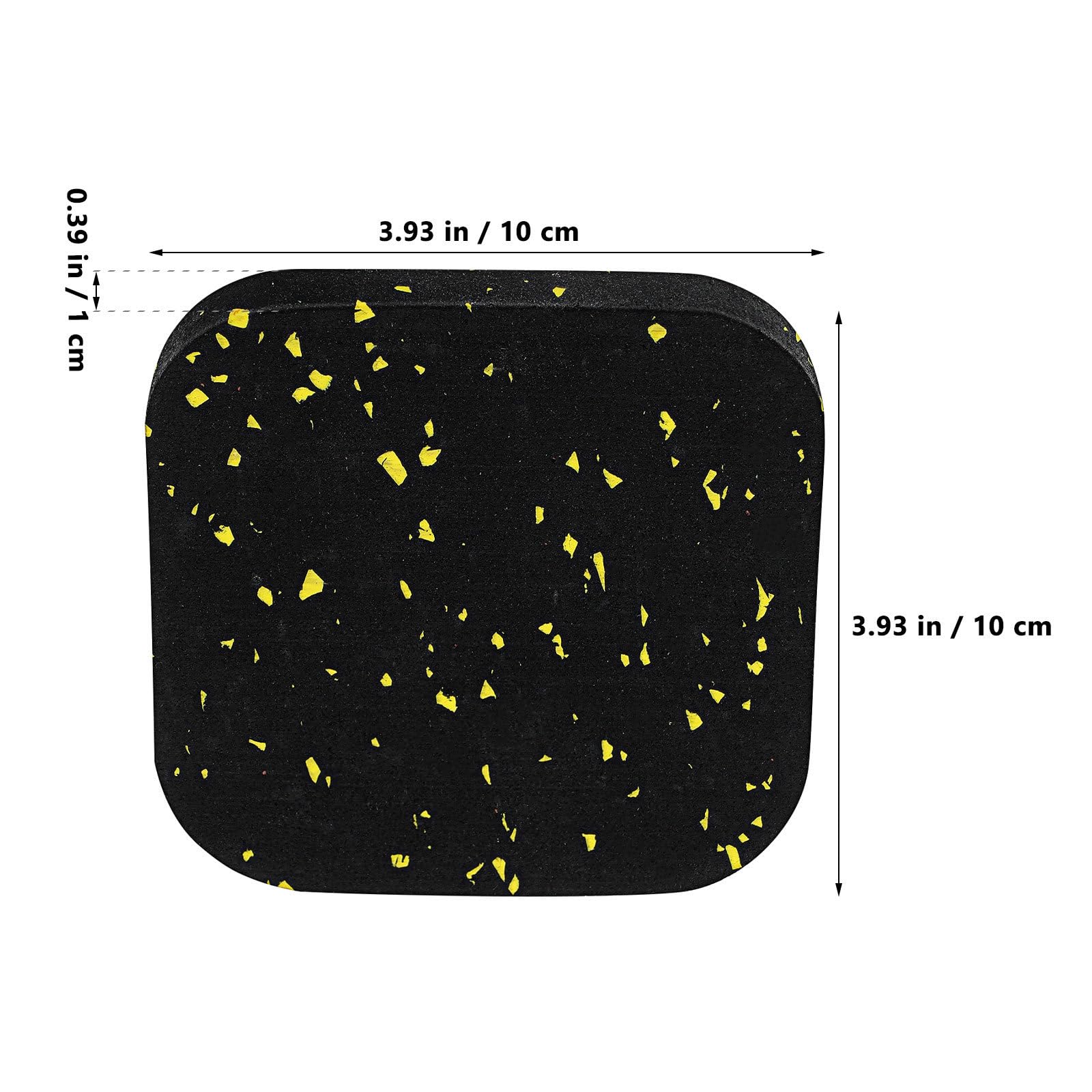 Tappetino da Passeggio da 8 Pezzi con Gomma ad Alta densità per Proteggere i Pavimenti - Tappetino per Tapis antirumore, Cuscinetti in Gomma ammortizzanti per la casa 4" x 4" x