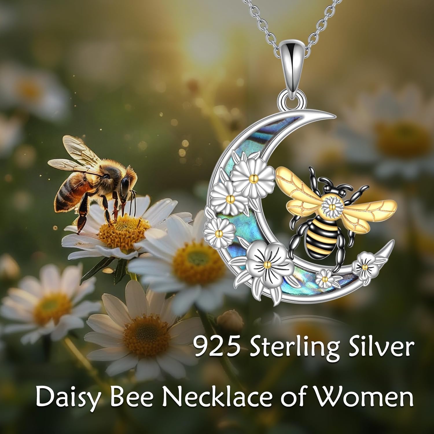 POPLYKE Bat Crescent Moon Necklace for Women 925 Sterling Silver Black Bat Gothic Necklace Pendant Gifts Jewelry for Women - Image 6