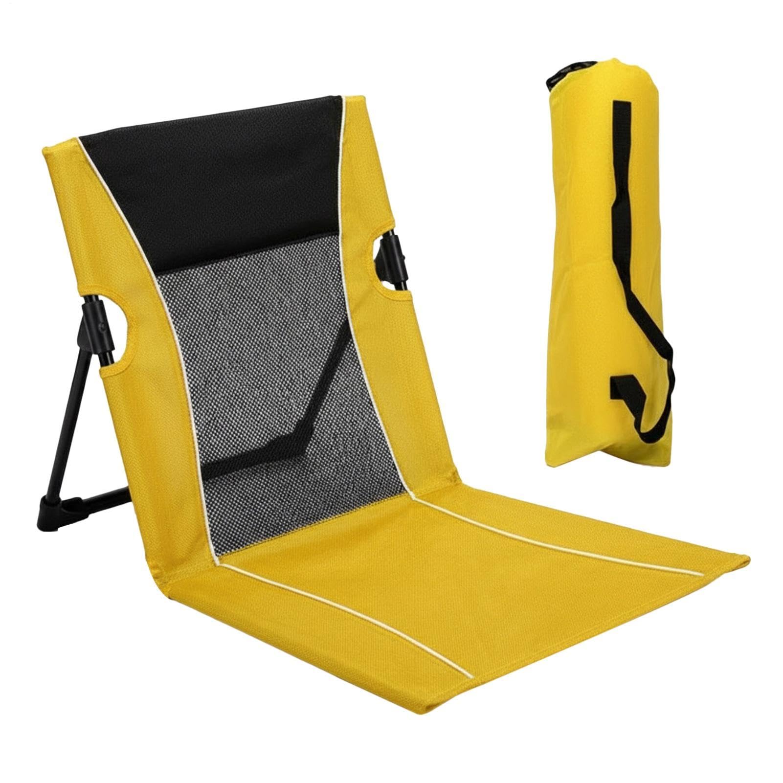 Folding Beach Chair Heavy Duty Lounge Seat with Storage Bag — image 1