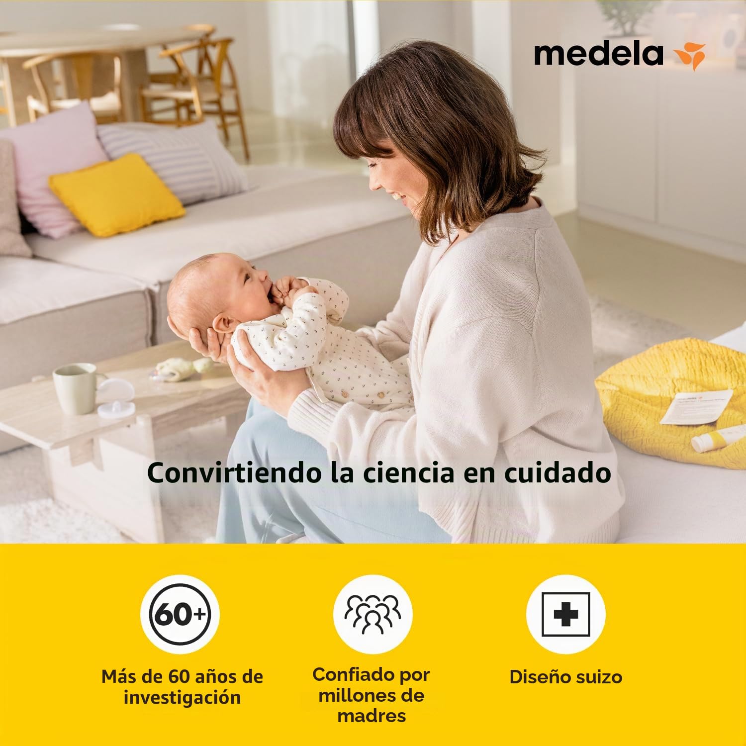 Medela Swing Maxi Extractor de leche manos libres | Fácil, intuitivo, ideal para desplazamientos Doble extractor de leche eléctrico manos libres