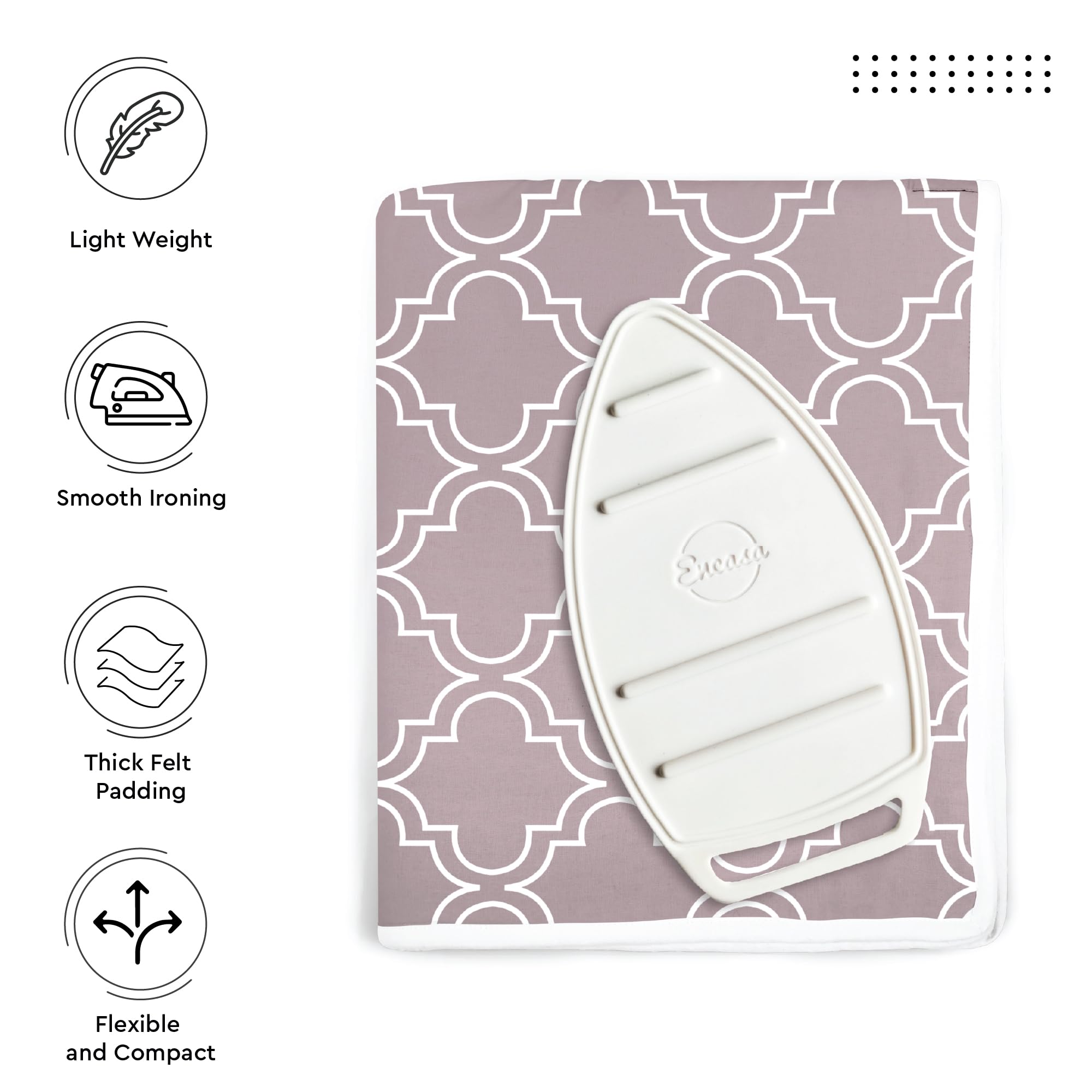 Encasa XO Ironing Mat - Mauve -5