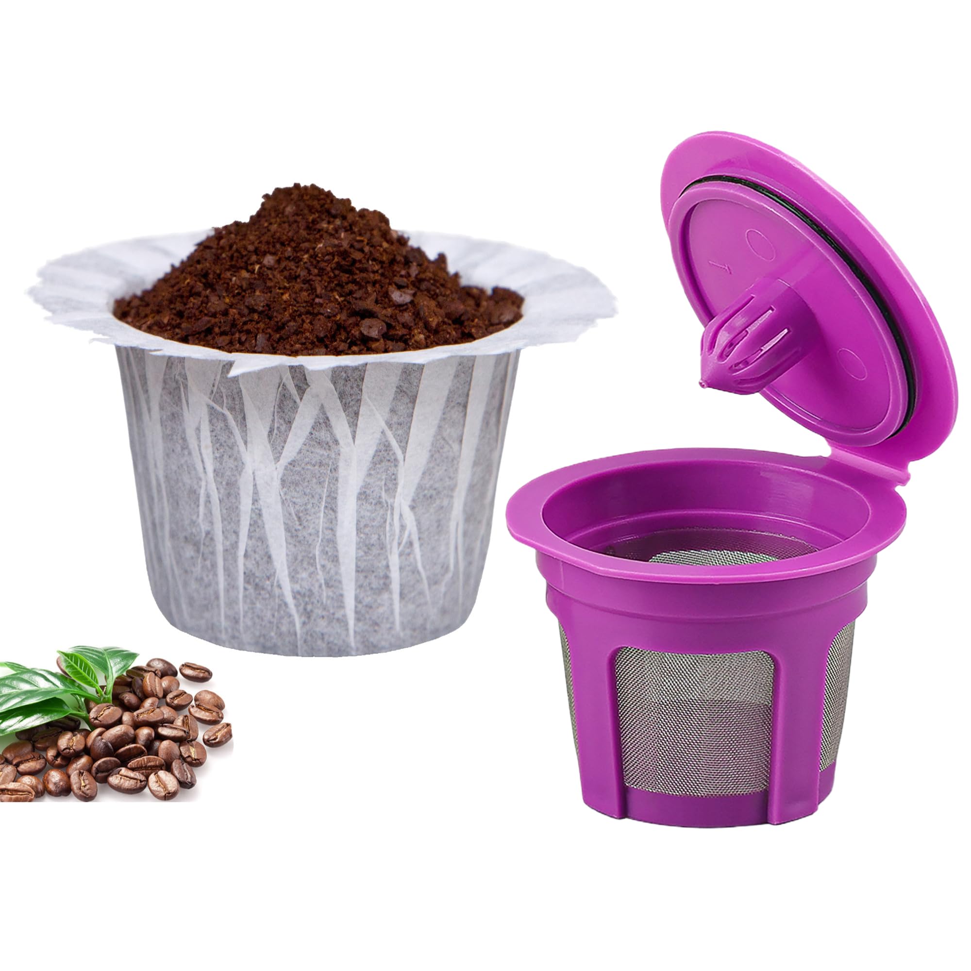 200 Filtri Di Carta Per Cialde Keurig – Usa E Getta Con Coperchio – Per Macchine 1.0 E 2.0