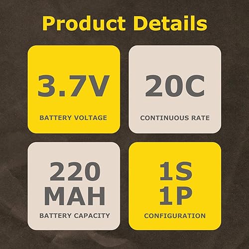 Miniatura 3 de Paquete de 2 baterías de iones de litio 702025 20C 220mAh 3.7V 1S1P con enchufe XH2.54 para ciertos drones, equipos de belleza, máquina de