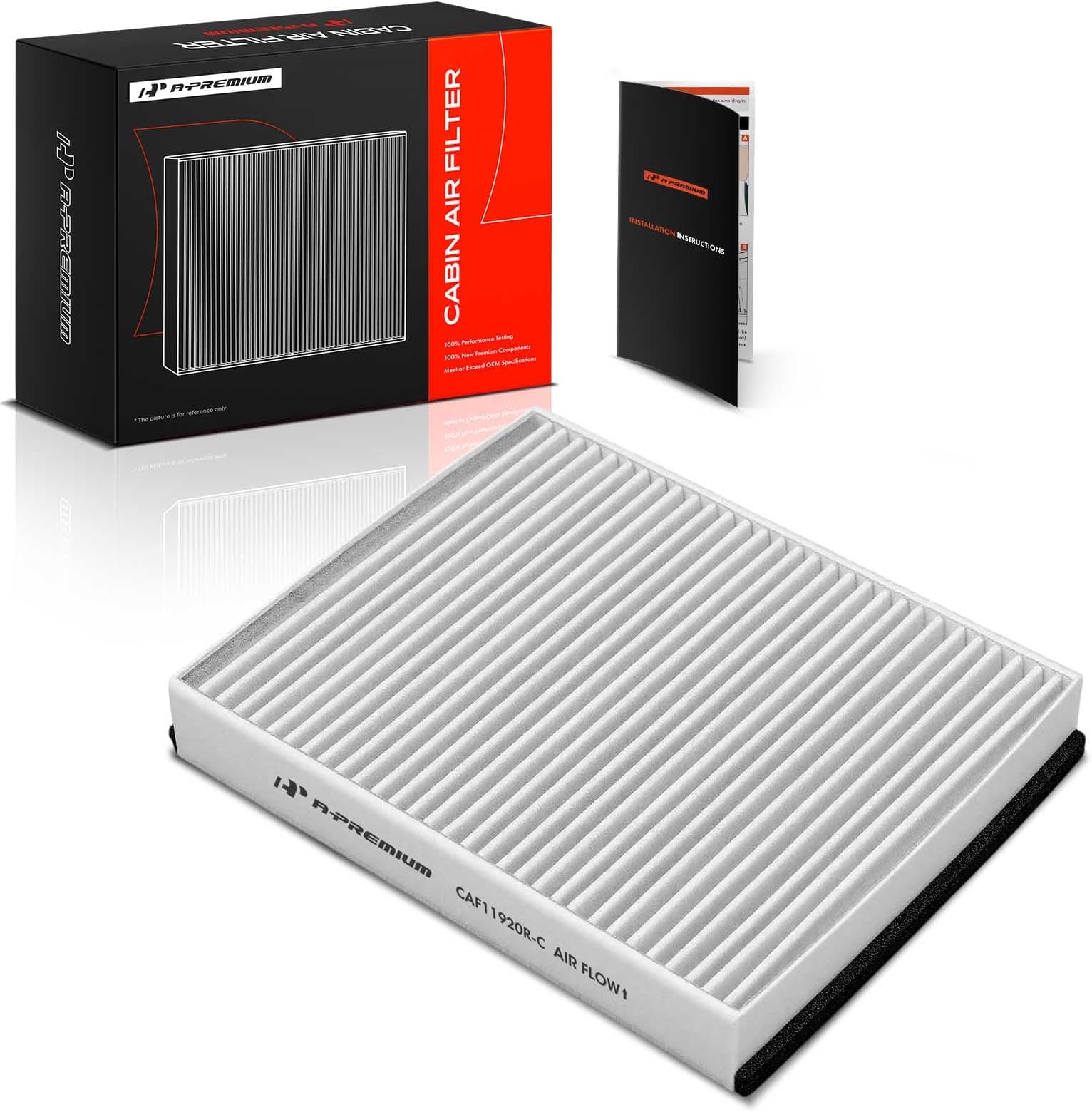 Cabin Air Filter with Activated Carbon Compatible with Ford Escape 2013-2019, Focus 2015-2018 1.0L 2.0L 2.3L, Transit Connect 2014-2022, C-Max 2013-2018, GT 2017-2022 & Lincoln MKC 2015-2019