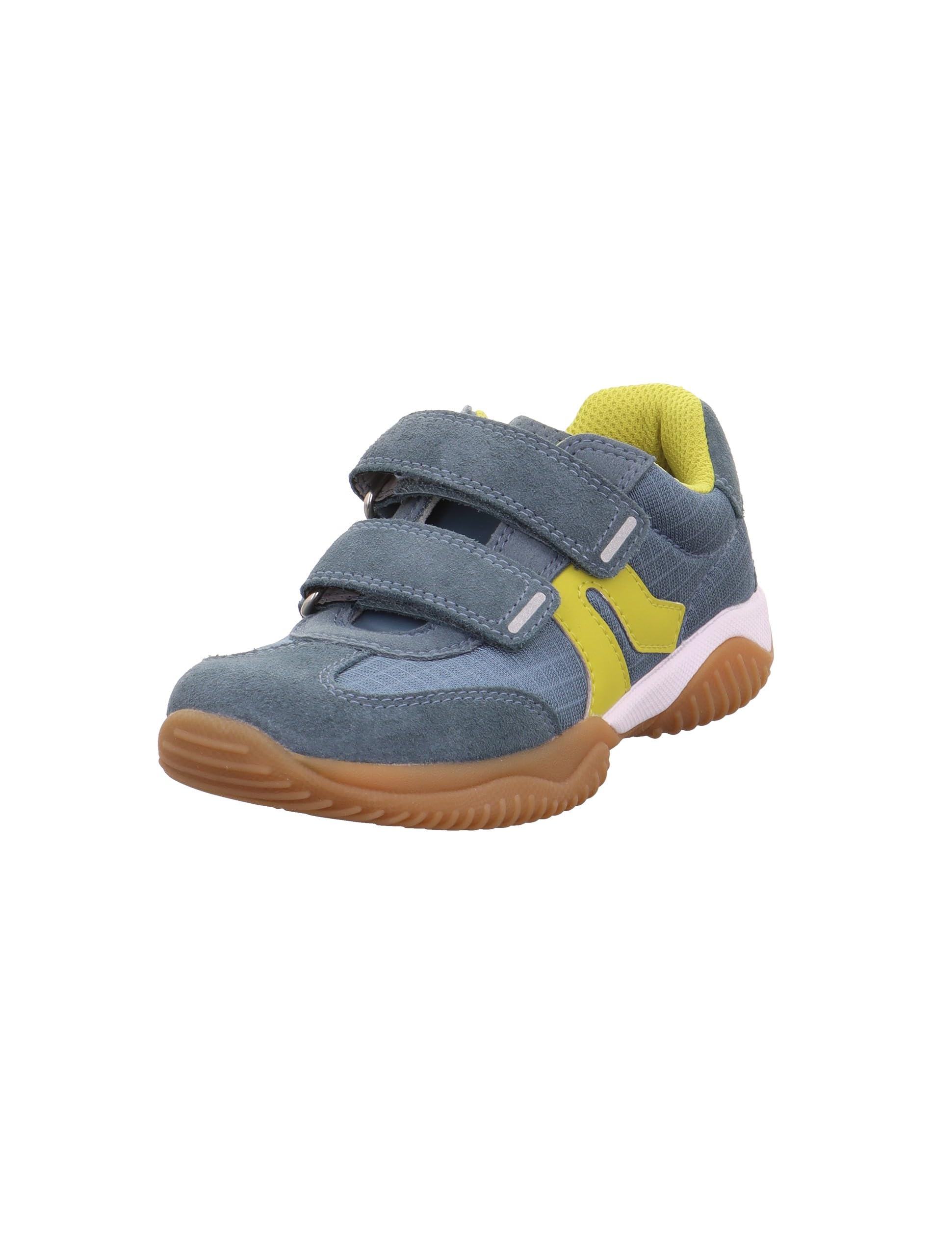 Superfit Boys' Storm Trainers, Blue Yellow 8000, 14 UK