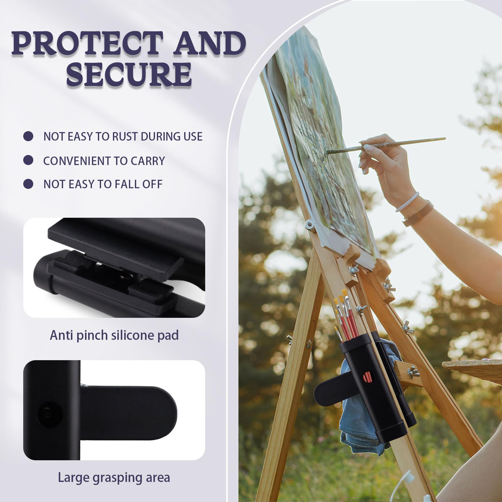 Pince à Pinceaux Pour Chevalet, Porte-pinceau, Organiseur De