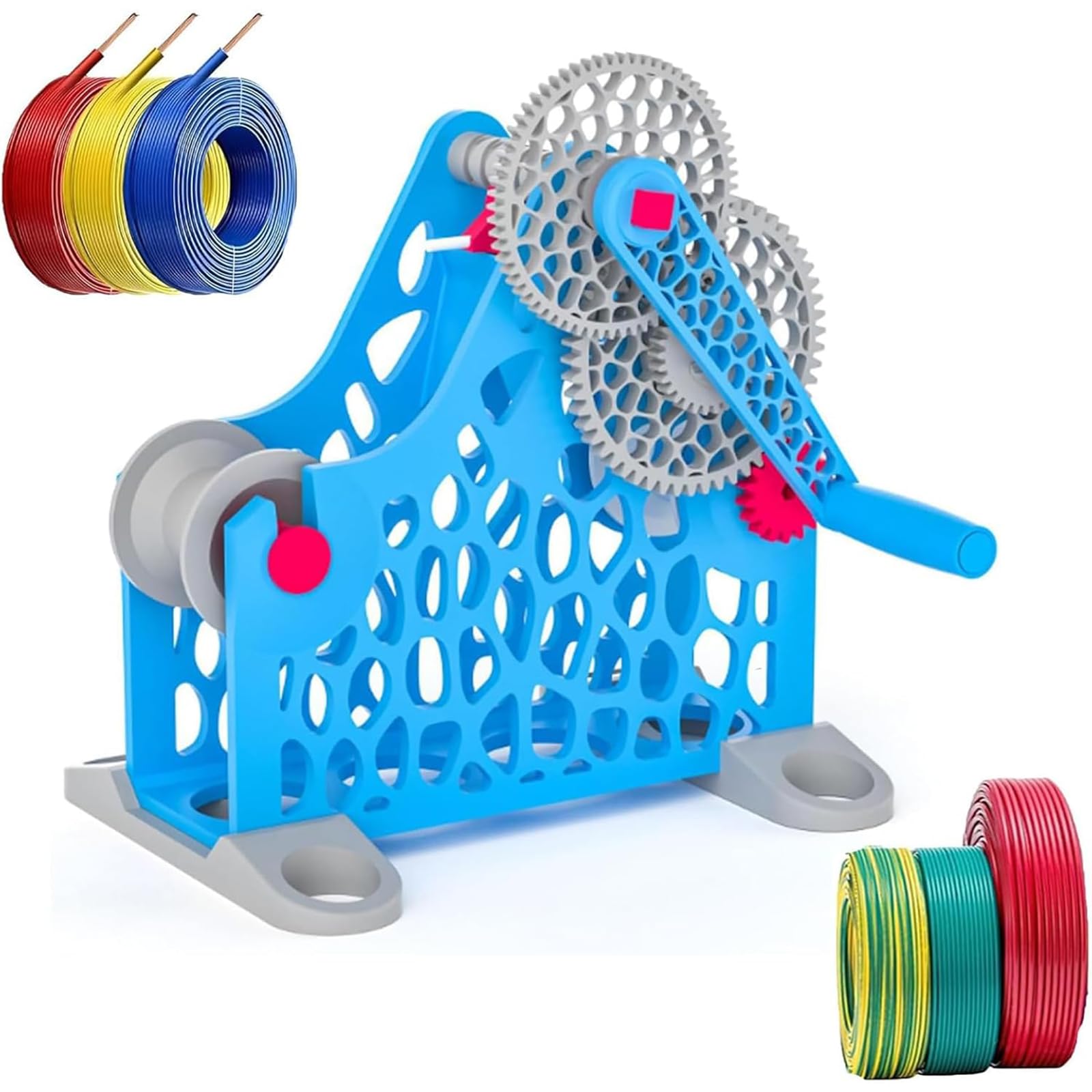 Adtzpc 3D Filament Respooler, Filament Spool Winder for 1kg Spools, Wrap Neatly and Reduces Tangling, Uniform Wire Routing & 2 Winding Options, for 3D Printing Enthusiasts, Textile Artists