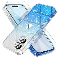 Vista 27 de Choiche, funda para iPhone 14 de mujer, brillante, protección de grado militar, 2 cubiertas de lentes de cámara Diamond, 2 protectores de vidrio