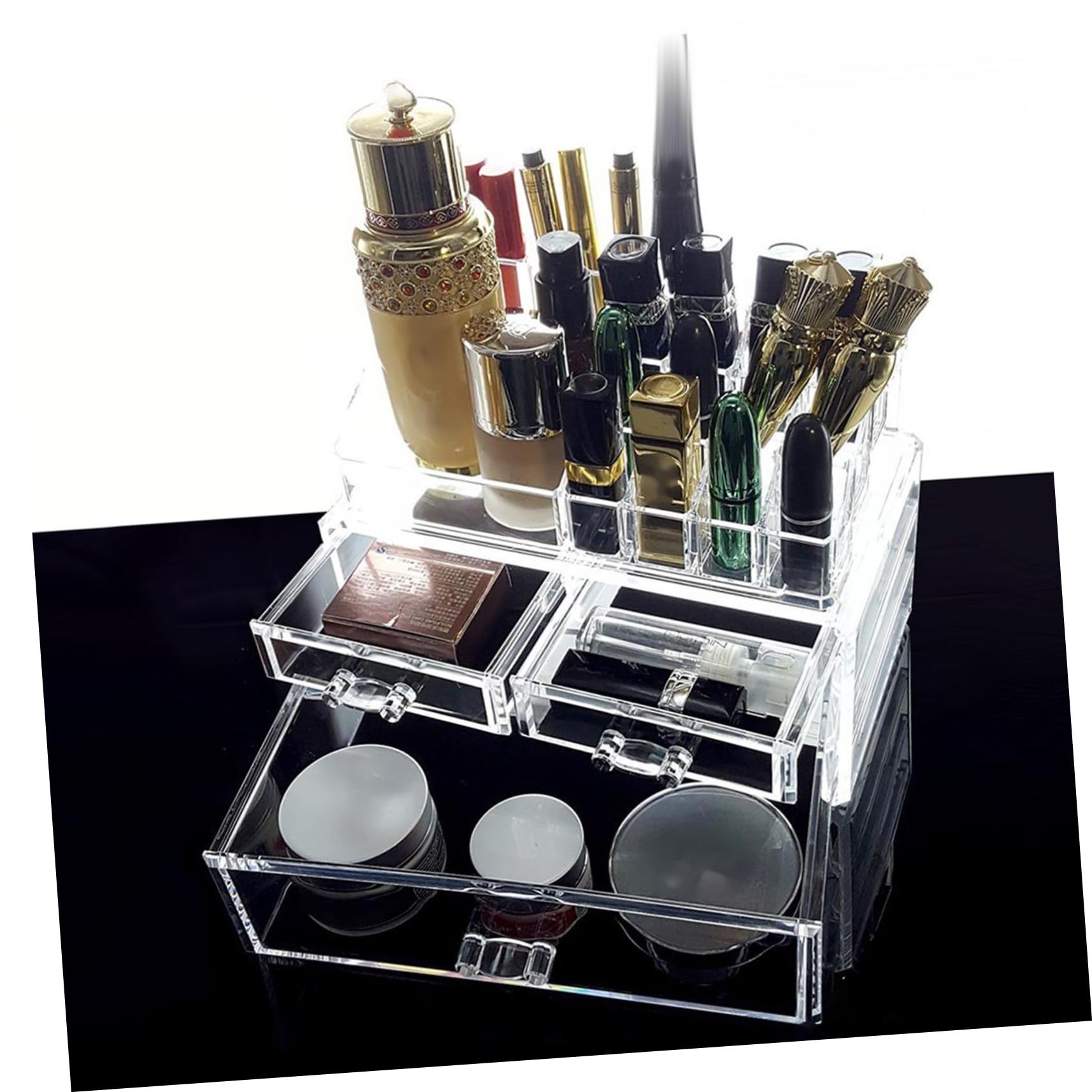 Scatola Trucchi con Cassetti in Acrilico, Organizer Cosmetici