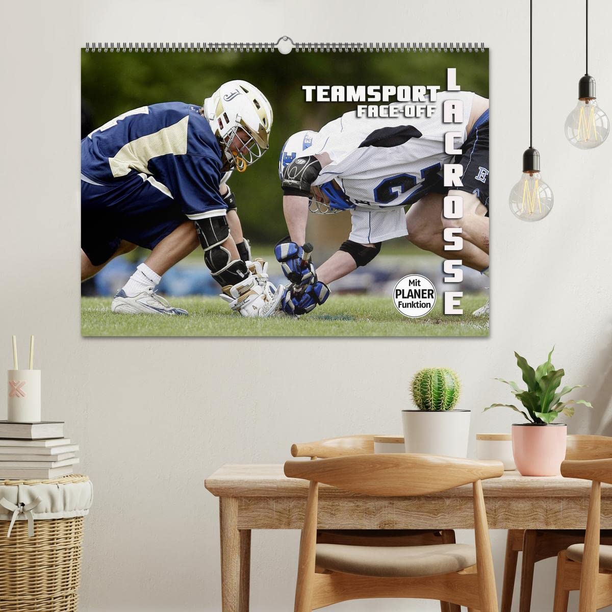 Teamsport Lacrosse - Face-off (Wandkalender 2026 DIN A2 quer), CALVENDO Monatskalender: Packende Spielszenen aus der Welt des Lacrosse (CALVENDO Sport)