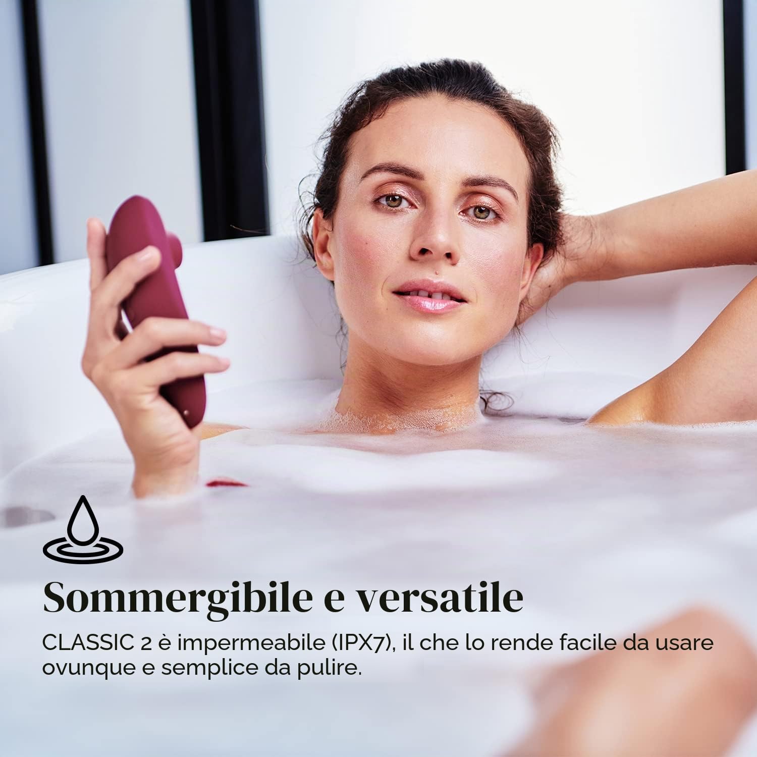 Womanizer Classic 2 Succhia|Clitoride per Donna | Succhiatore Clitorideo con 10 Intensità | Stimolatore Vibratore Impermeabile | Sex Toy Ricaricabile per Donne e Coppie | Bordeaux