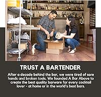 Vista 8 de A Bar Above Juego de cucharas de bar, mango en espiral, cucharas de mezcla de acero inoxidable para mezclar cócteles, para remover y colocar