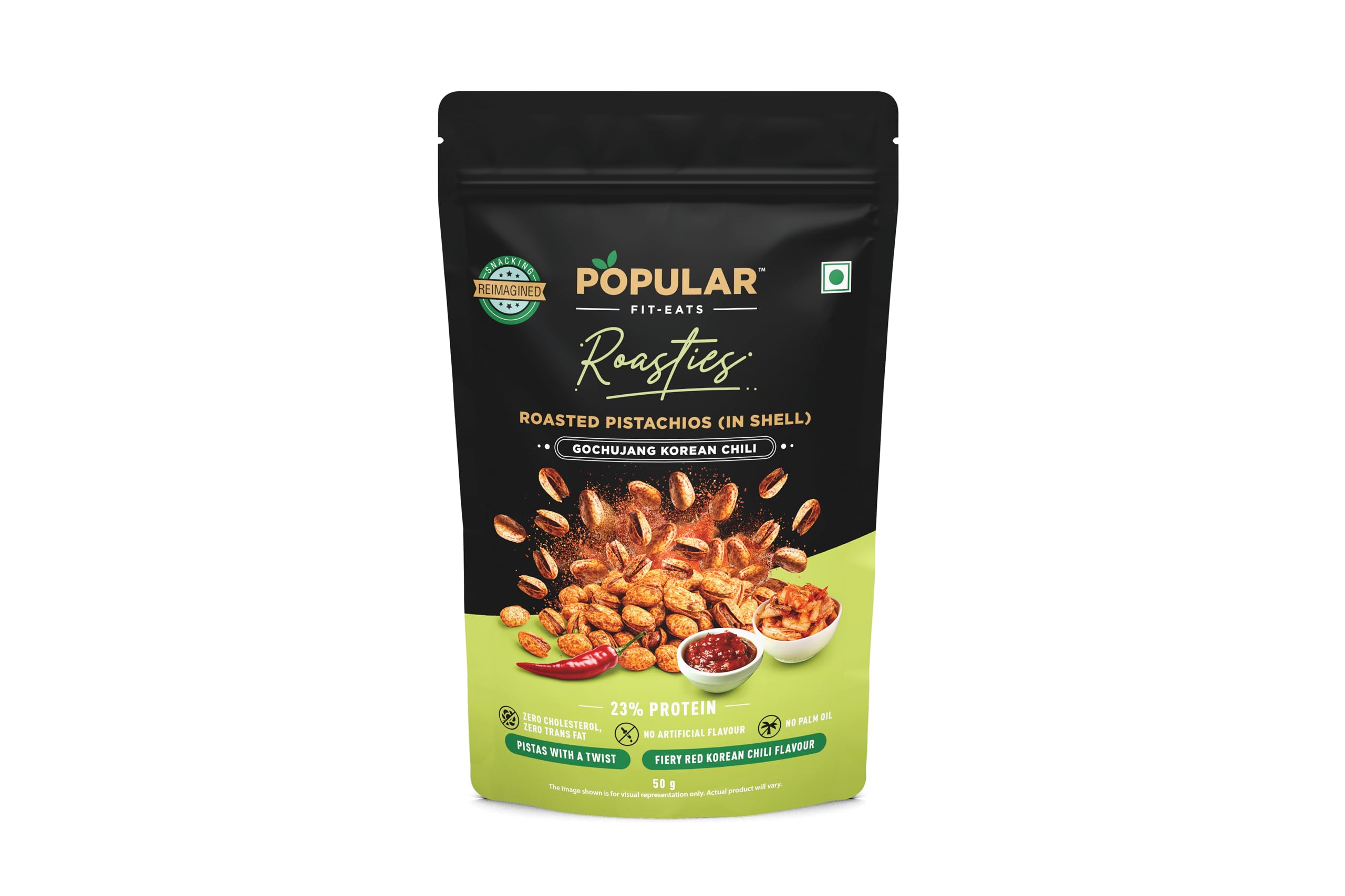 Popular Roasties Roasted Pista Gochujang Korean Chilli, 50 Gm-image-41