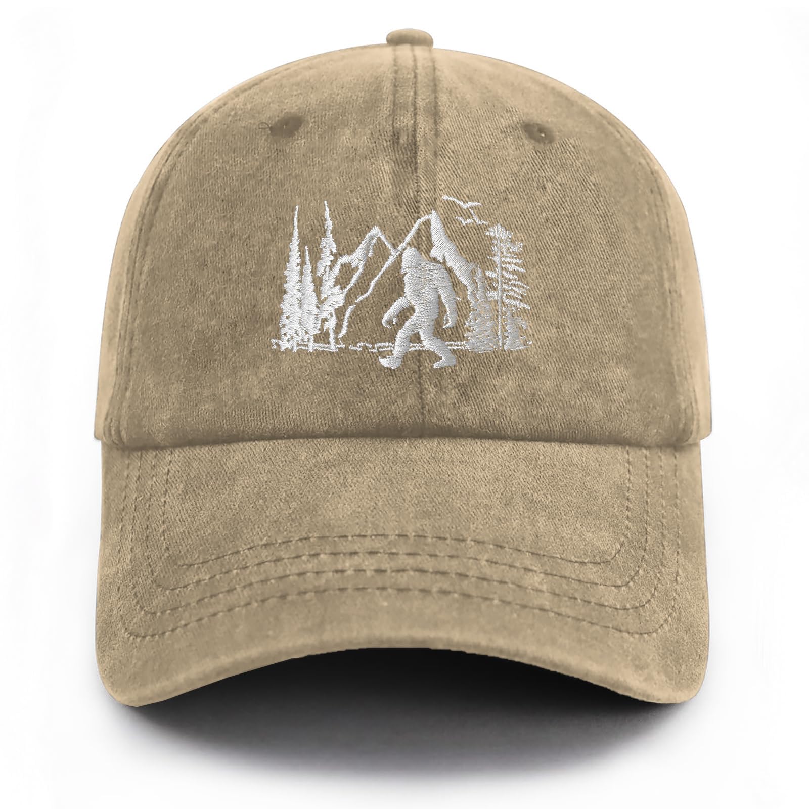 Gaakvrr Bigfoot Hats for Men Women, Funny Adjustable Embroidered Big Foot Sasquatch Baseball Cap, Wild Bigfoot Trucker Hat