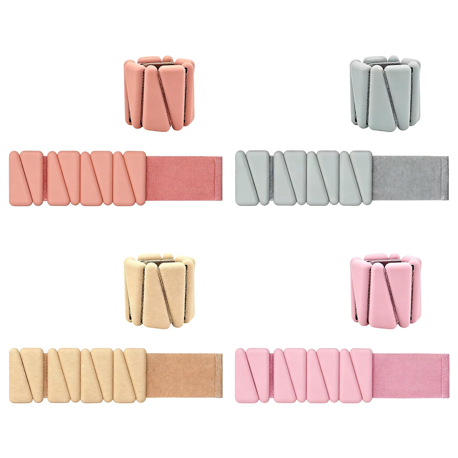 1 paio di pesi multiuso per caviglie e polsi con inserti regolabili, design elastico confortevole, ampia applicazione, pesi regolabili per il polso