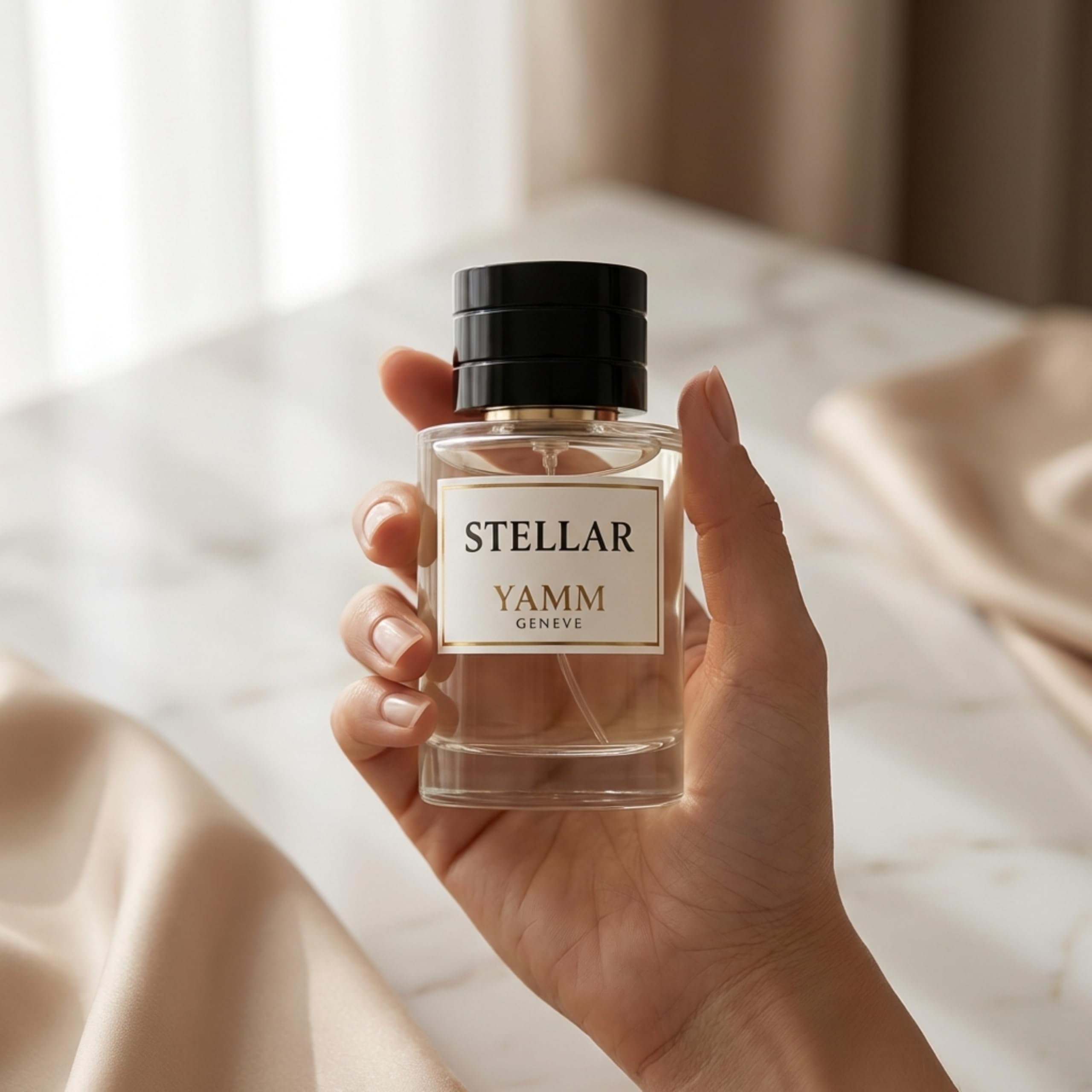 Stellar | Ekstrakt z perfum 50 ml | Mieszane perfumy dla mężczyzn i kobiet, biały bursztyn i kwiat pomarańczy, nuty bursztynowe i balsamiczne, luksusowy i długotrwały