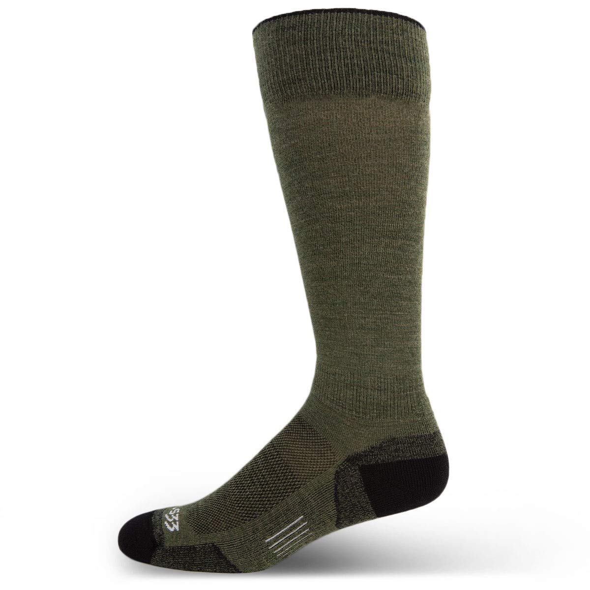 USA Made - Micro Cushion Ski and Snowboard Socks - Over the Calf Socks - Merino Wool - Mountain Heritage