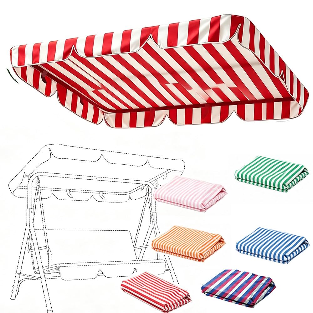 Generic Strisce Tenda Di Ricambio Dondolo Giardino Copertura Per Altalena