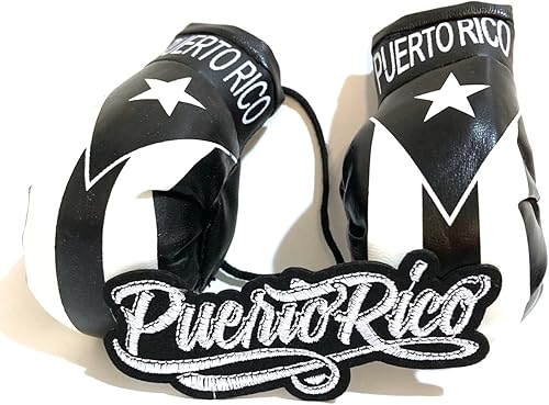 Miniatura 3 de Banderas de Puerto Rico para coches Guantes de Boxeo Set para bandera de coche Espejo retrovisor colgante Boricua Puerto Rican PR
