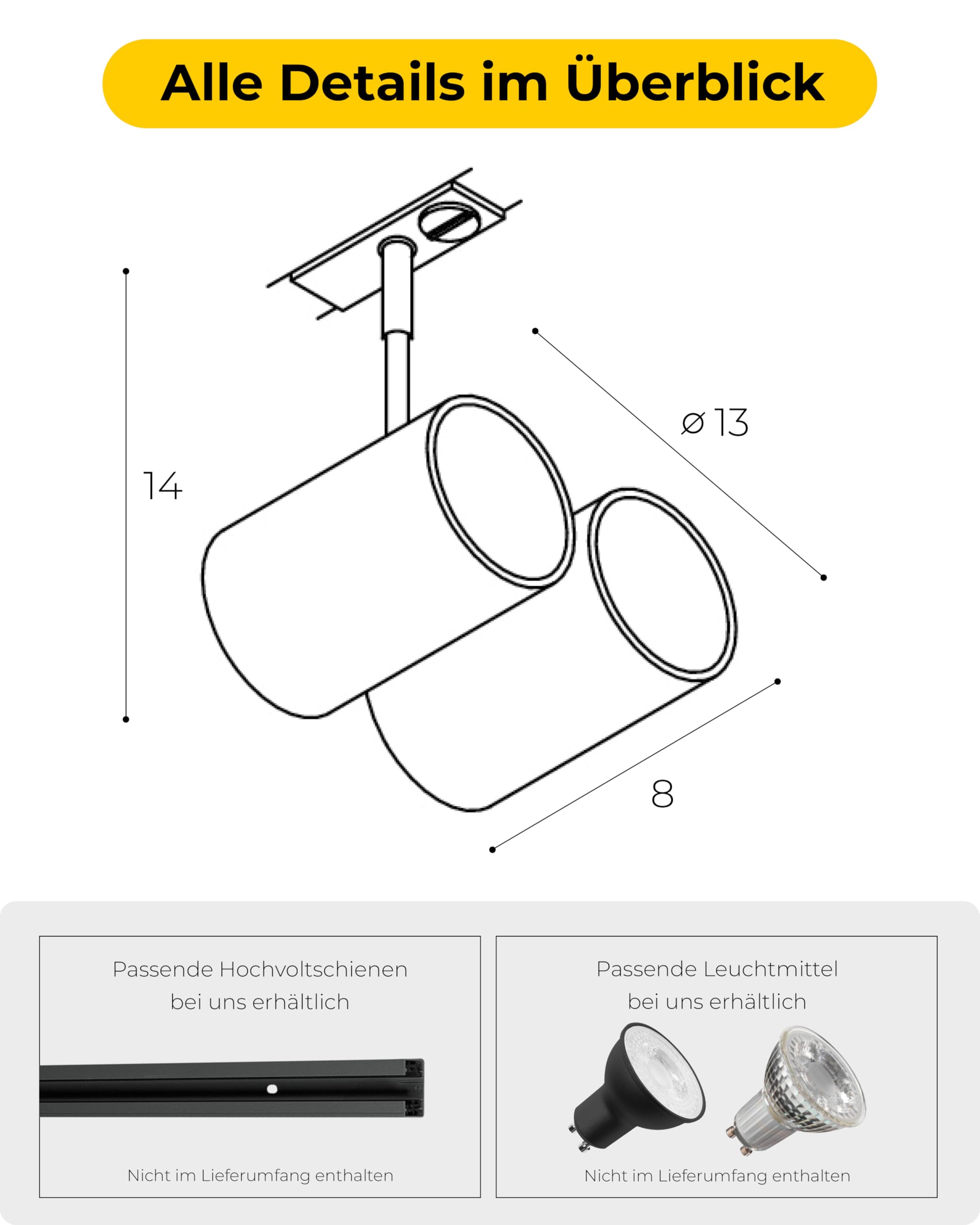SLV BIMA | LED Strahler 1-Phasen, Dreh- und schwenkbarer Schienen-Strahler, Deckenstrahler, Deckenleuchte, Schienensystem, Innenleuchte | 2xGU10, inkl. 1Phasen-Adapter, Weiß