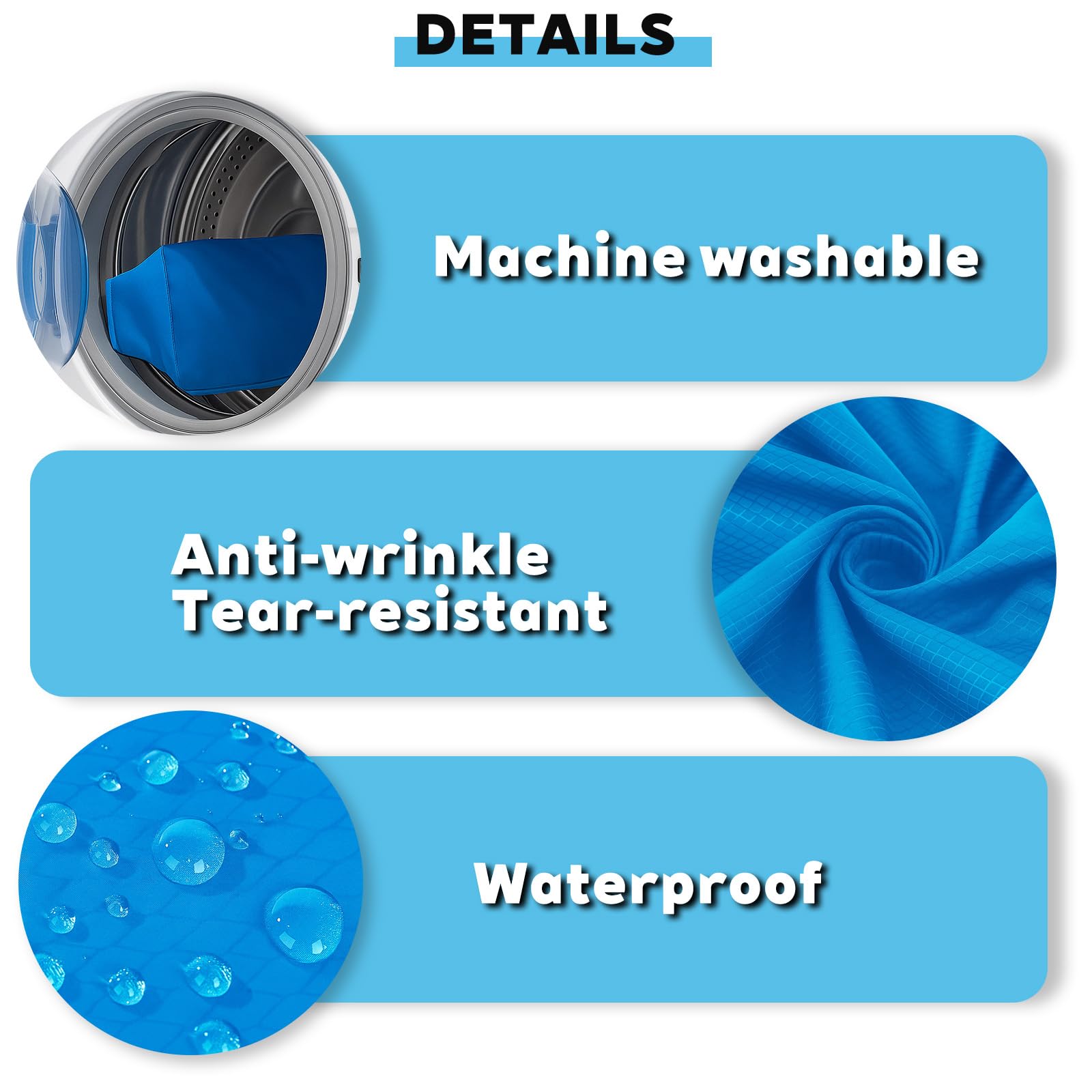 Telo da Picnic Impermeabile Ultra Sottile 40g Coperta Tascabile Blu 110x70 cm Antisabbia Antivento