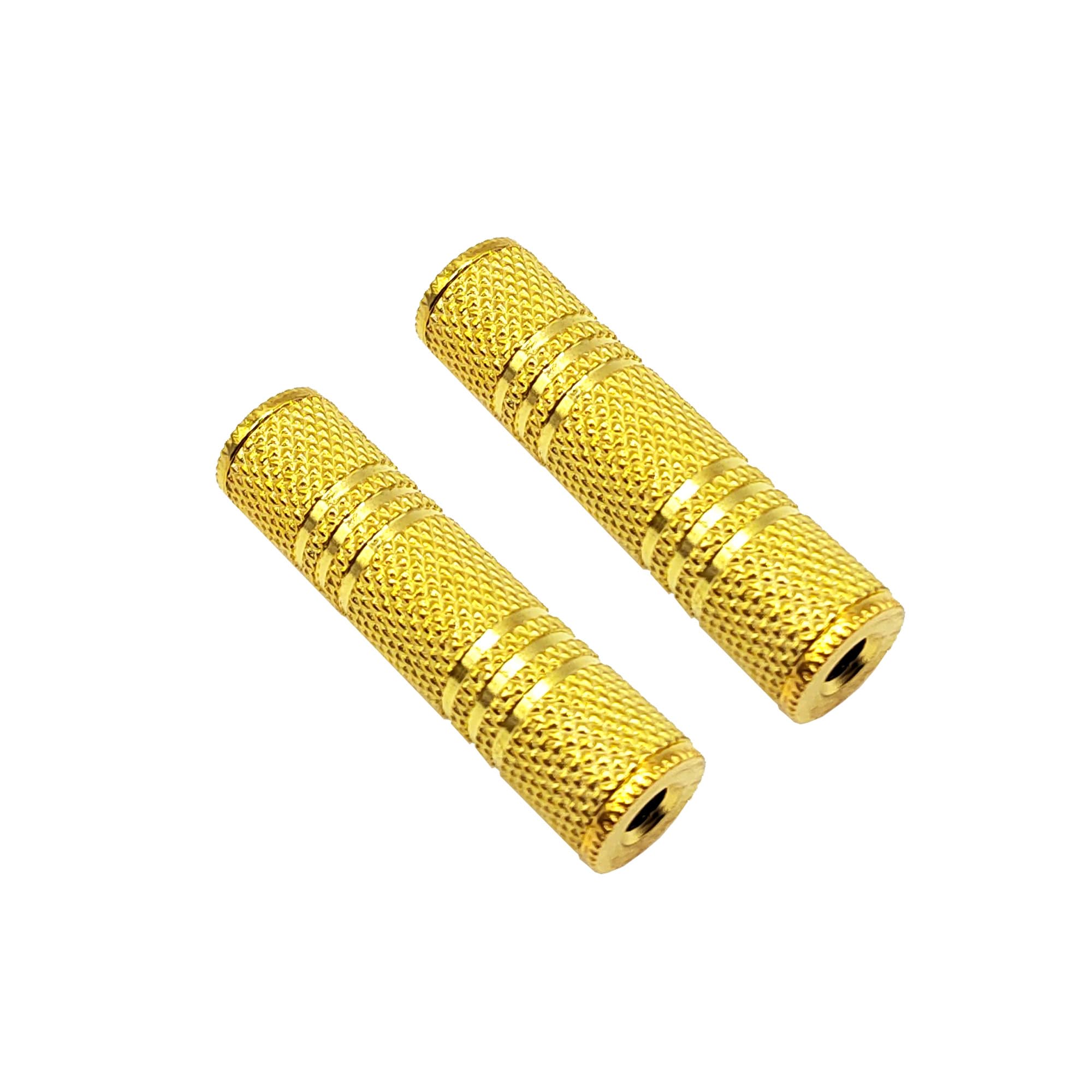 1/8 Zoll TRS TS 3,5 mm Buchse auf Buchse, Koppler Stereo-Adapter für Kopfhörer, AUX auf AUX-Anschluss, 2 Stück