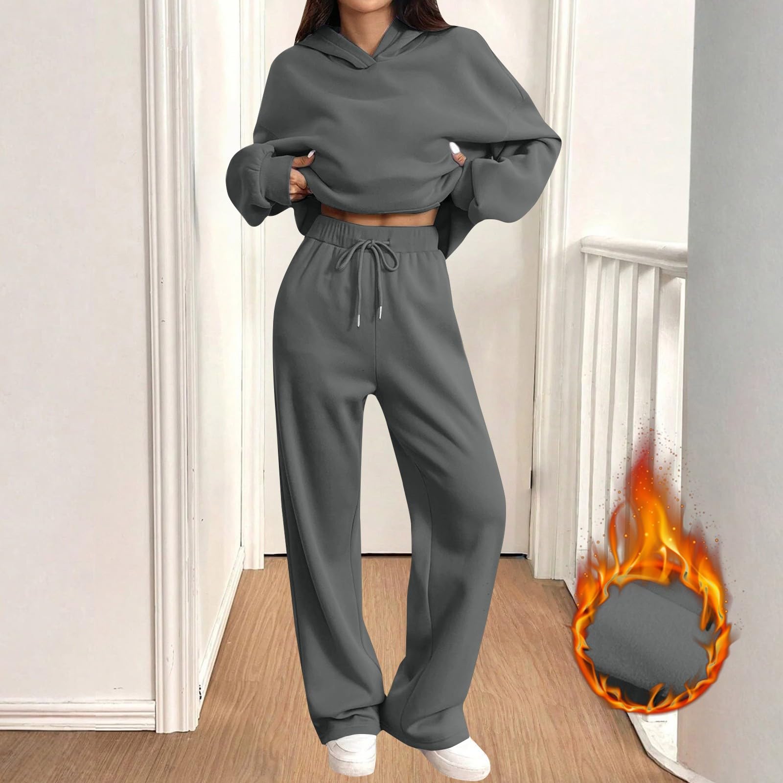 Tuta Da Donna Tute 2 Pezzi Casual Sportiva Completi Invernale Da Ginnastica
