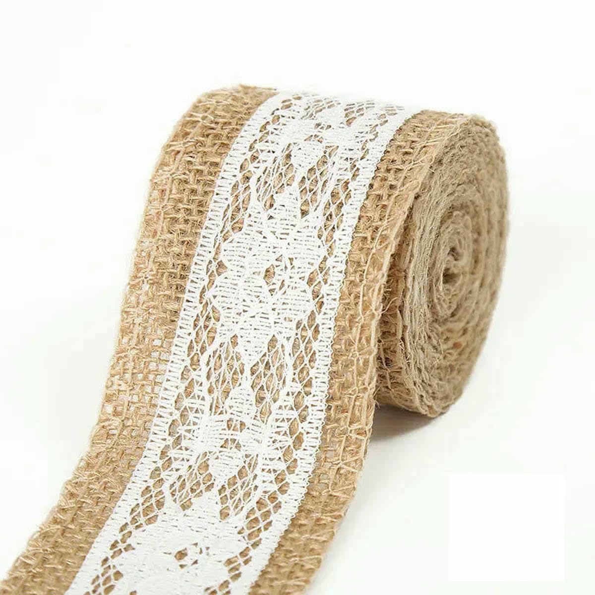 Jute Burlap Ribbon, Jute Burlap Ribbons Multicolor 5cm x 1 meter