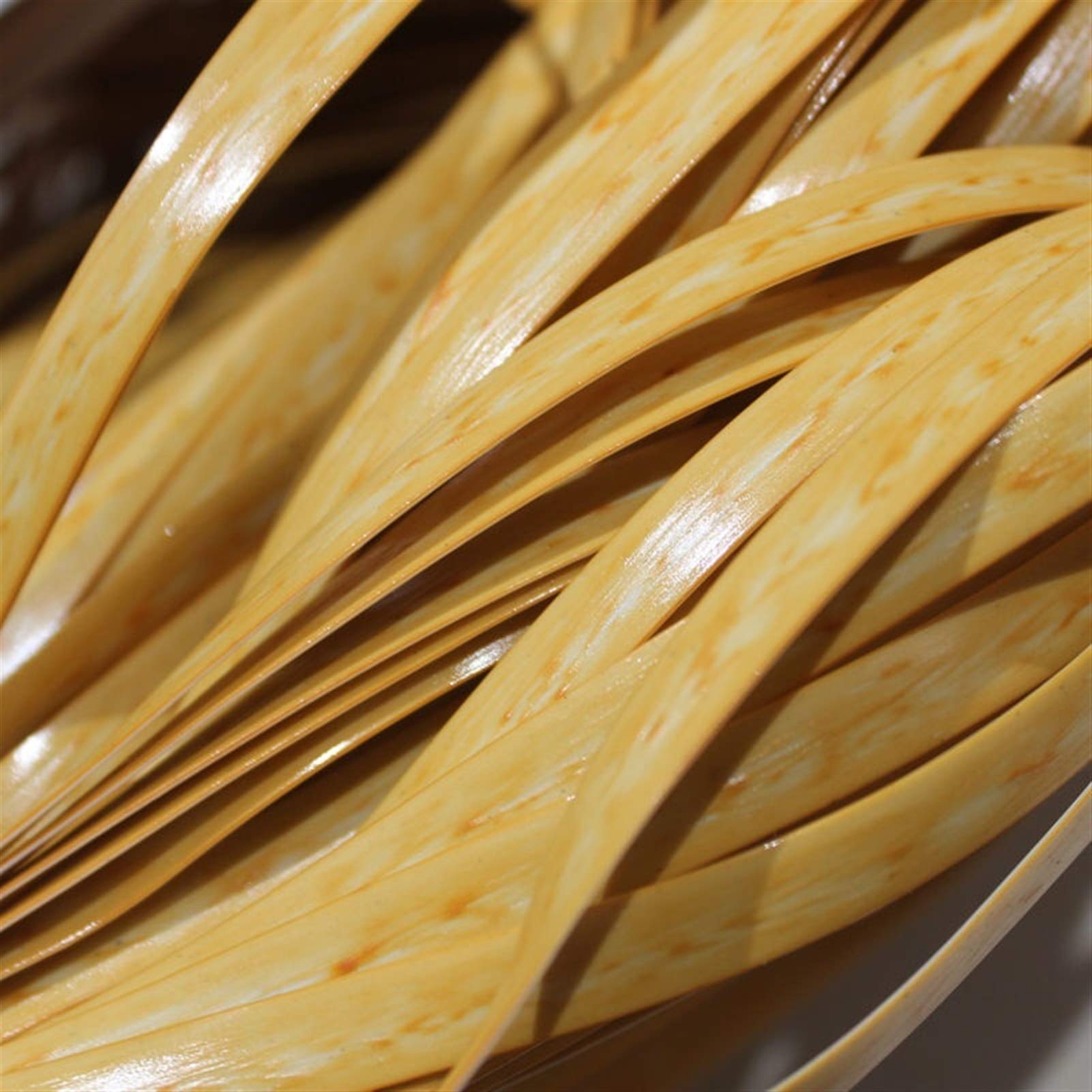 NURUGURE Plastic Rattan Wicker, PE Rattan Wicker Repair Material 2.4mm Weaving Strip for DIY Basket